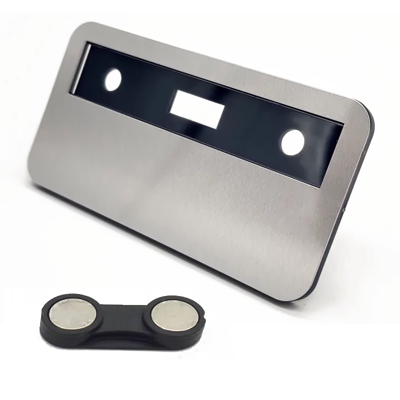 Magnetic stock name badges