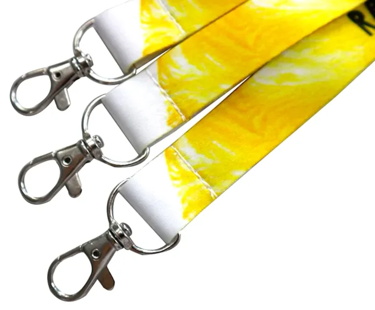 Metal carabiner for promotional lanyard