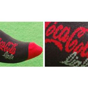 Socks with logos targeted advertising