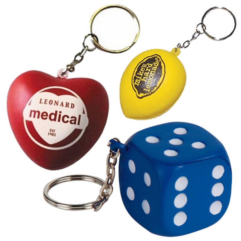 Stress reliever keychain